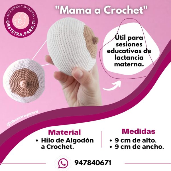 MAMA A CROCHET GUINDA